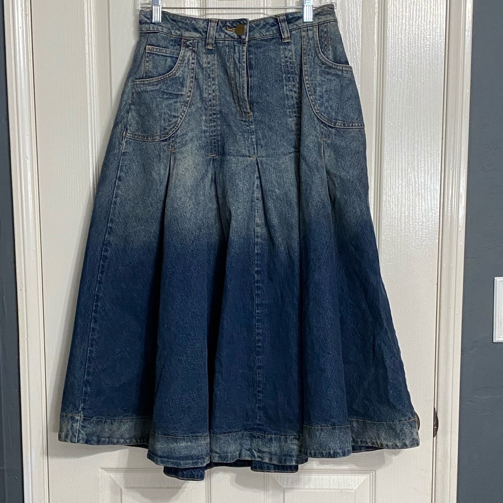 Soft Surroundings Denim skirt medium